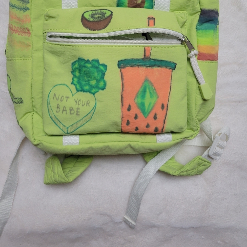 Lime Green Backpack - Picture 7 of 8